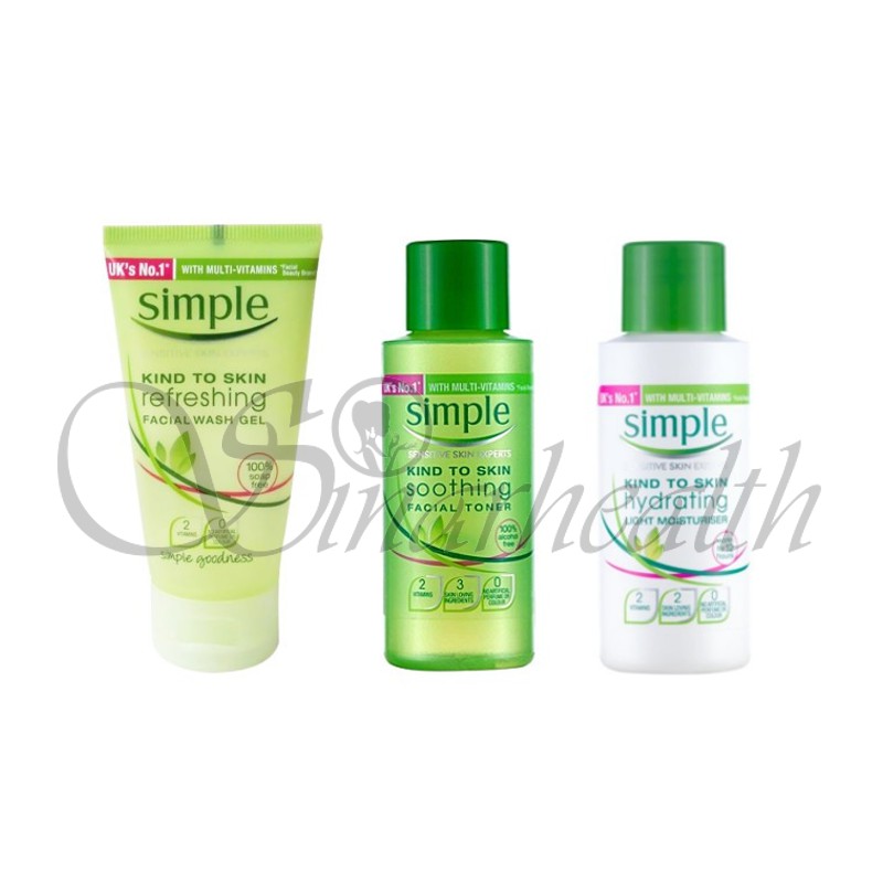 Simple Kind To Skin 3 Steps Trial Kit Shopee Malaysia