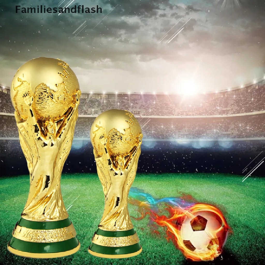 Familiesandflash> World Cup Football Trophy Resin Replica Trophy Model Soccer Fan Souvenir Gift well