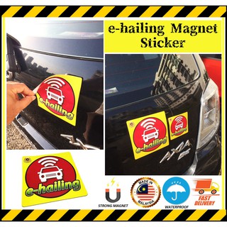 1set=2pcsREMOVEABLE E Hailing Sticker OR EHAILING STICKER ...