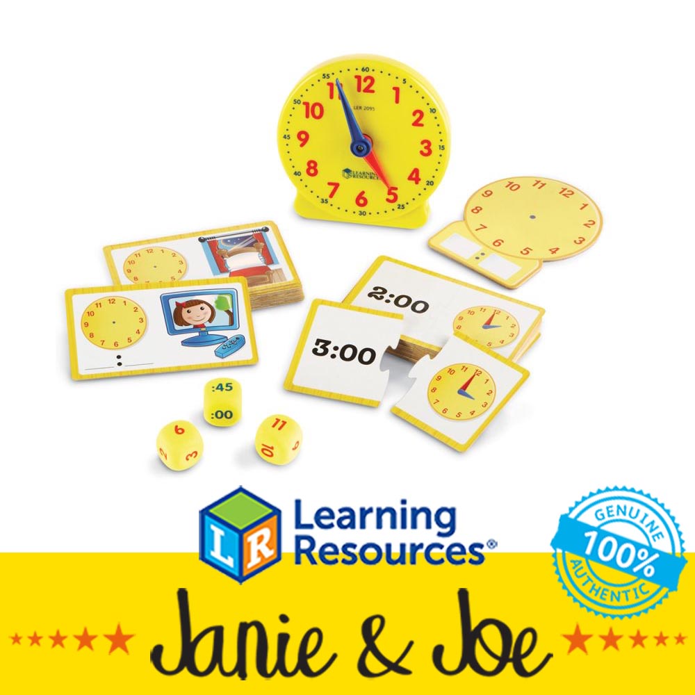 Learning Resources Time Activity Set- Age 5-8, Developmental, Educational Toy, Teacher Resources