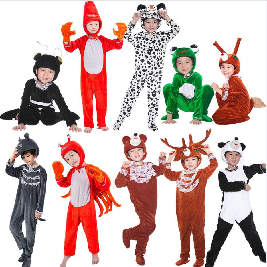Ready Stock Kids Boys Girls Animal Costume Onesie Hoodie Jumpsuit School  Activities Theme Party Performance Wear Tadpole Frog Shrimp Crab Cosplay  Costumes 3-14 Years | Shopee Malaysia