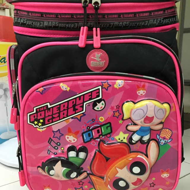 Swan Marsrockers Powerpuff Girls Trolleys School Bag Shopee Malaysia