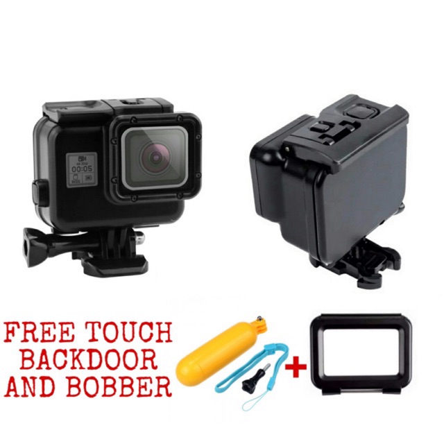 Gopro Hero 5 6 7 Black Waterproof Blackout Housing Casing Free Touch Backdoor Shopee Malaysia