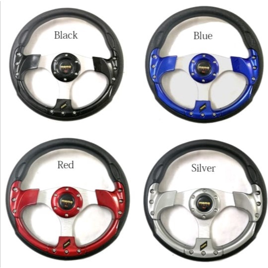 READY STOCK SPORT RACING STEERING WHEEL CAR ( UNIVERSAL ) MOMO 13'' INCH / 14'' INCH ( 5315 / 8901 / 5117 )