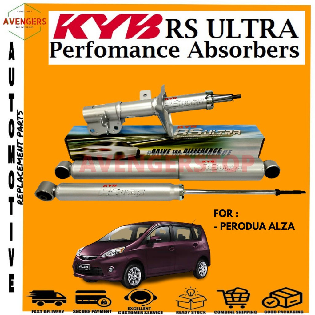 PERODUA ALZA KAYABA ULTRA RS SHOCK ABSORBER REAR BELAKANG SET ORIGINAL KAYABA HIGH PERFORMANCE