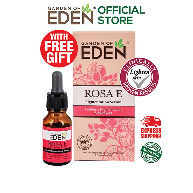 Garden of Eden Rosa E Pigmentation Serum (15ml) [Free Gift ...