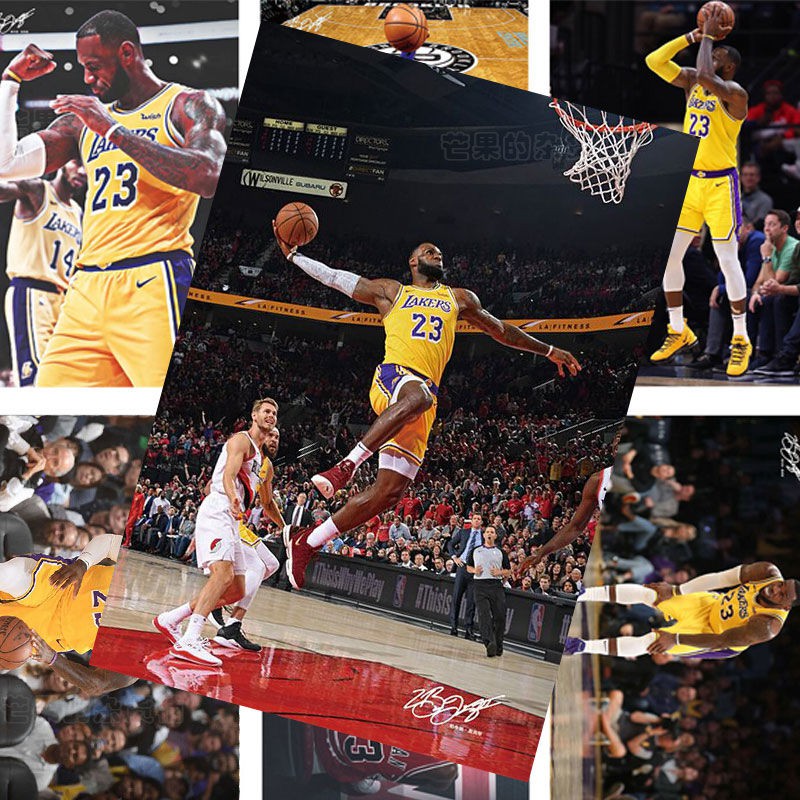 明星明星片 勒布朗詹姆斯海报nba篮球明星小皇帝高清壁纸明信片墙纸挂画周边 Shopee Malaysia