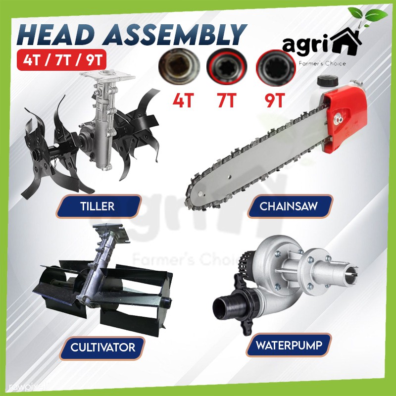 Agrihouse Tiller Cultivator Grass Brush Cutter Chainsaw Gearbox Chain