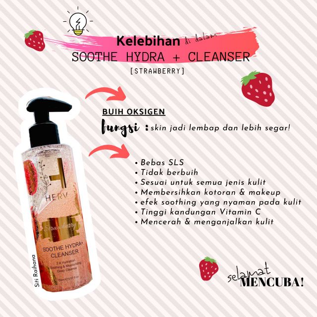 Soothe Hydra Cleanser Strawberry And Mixberry Shopee Malaysia