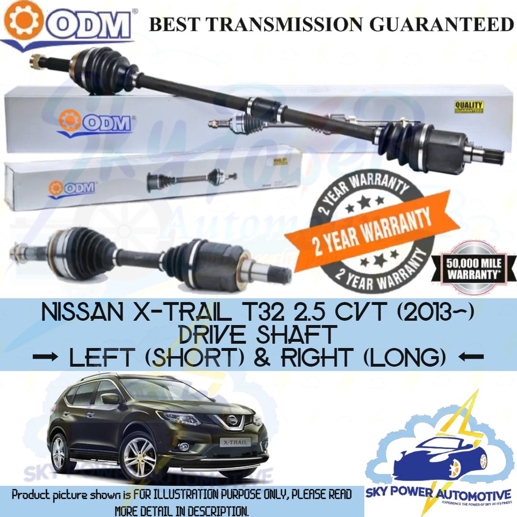 NISSAN XTRAIL XTRAIL T32 2.5 CVT (2013) ( AUTO ) ODM DRIVE SHAFT ( LEFT & RIGHT ) Shopee