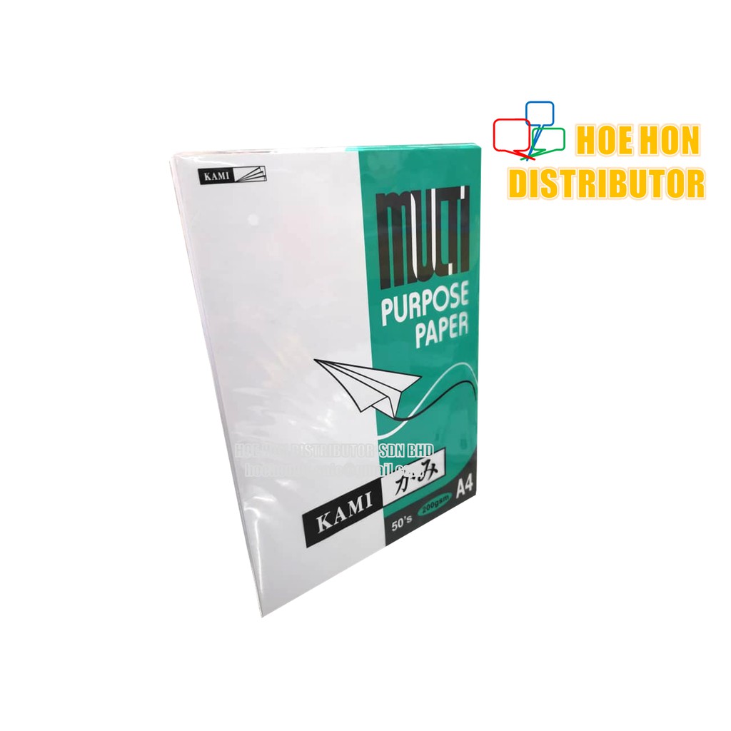 KAMI Multipurpose A4 Paper 200gsm 50 sheet Shopee Malaysia
