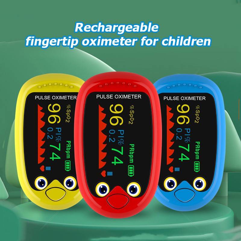 Child finger pulse oximeter/cartoon pattern spo2/accurate measurement/OLED  screen/usb rechargeable | Shopee Malaysia