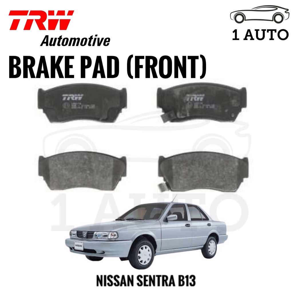 TRW FRONT BRAKE PAD for NISSAN SENTRA B13 (1 SET = 4 PCS) Shopee Malaysia