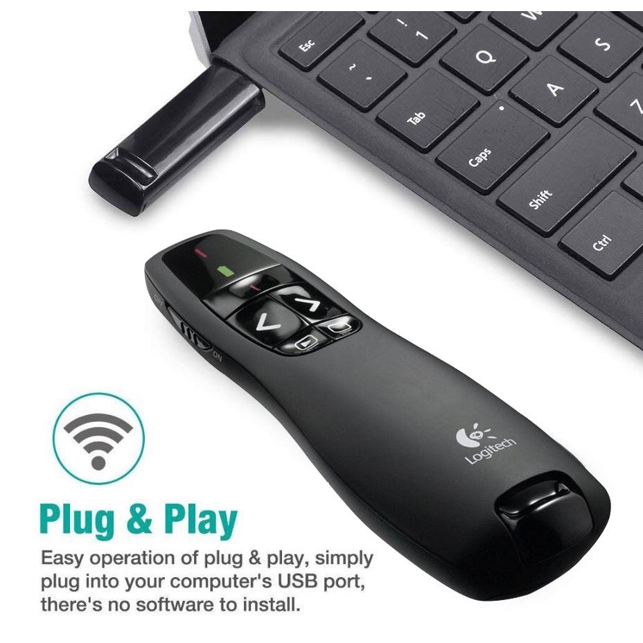 R400 USB Wireless Presenter Red Laser Pointer PPT Remote Control