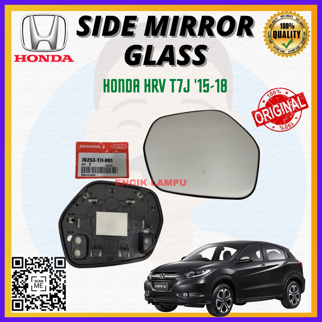 FASTLINK HONDA HRV T7J 2015 SIDE MIRROR GLASS CERMIN KACA ORIGINAL