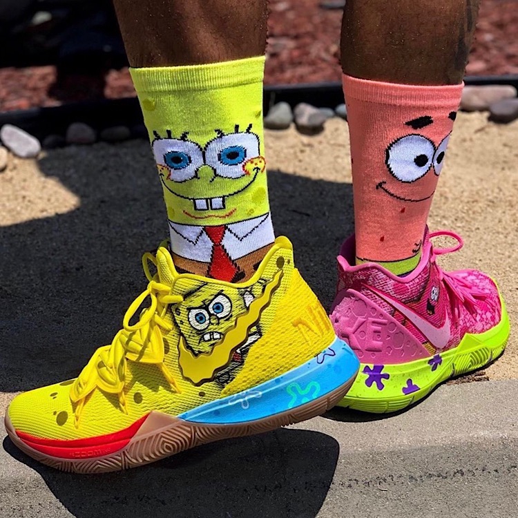 kyrie irving spongebob patrick shoes
