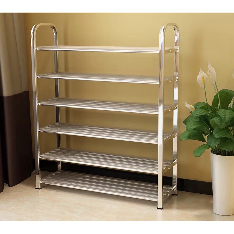 6 TIER STAINLESS STEEL SHOES RACK Shopee Malaysia