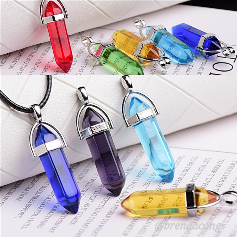 Energy Stone Crystal Necklace Gemstone Necklace Quartz Pendant Jewellery Accessories