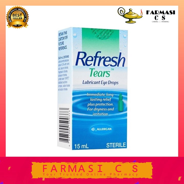 Allergan Refresh Tears Lubricant Eye Drops 15ml Exp:12/2021 | Shopee ...
