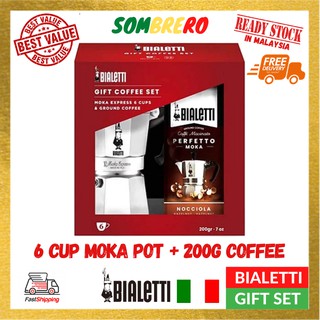 BIALETTI MOKA EXPRESS PLUS GROUND COFFEE GIFT SET | MADE ...