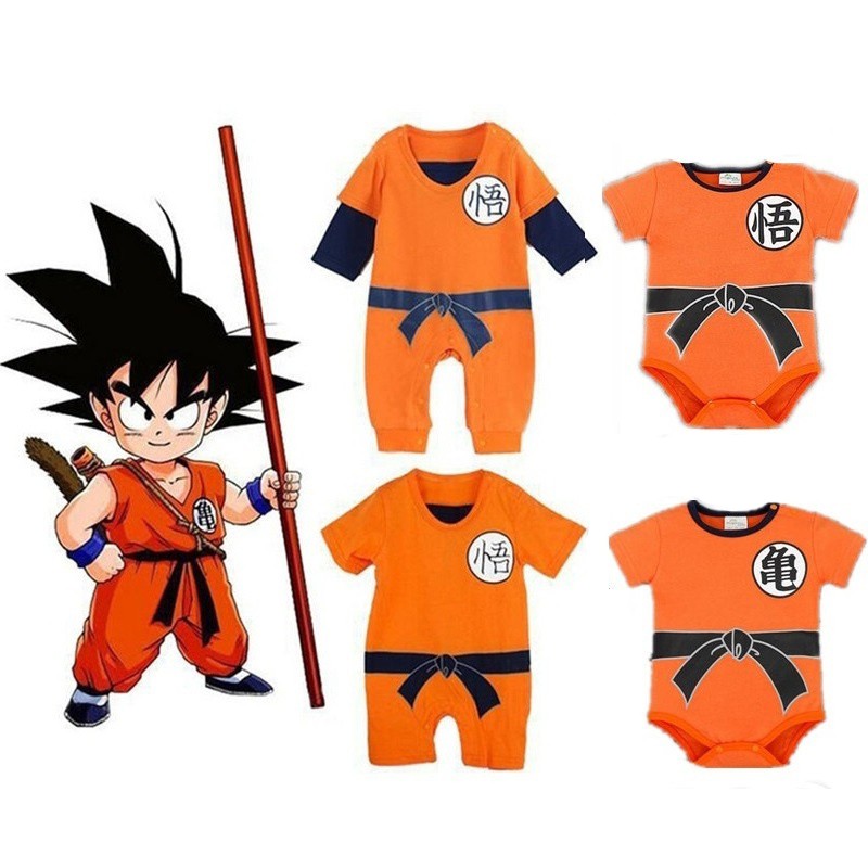 Baby Dragon Ball Goku Costume Newborn Infant Boy Clothes Romper Bodysuit Outfits Shopee Malaysia