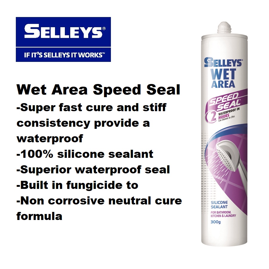 Selleys Wet Area Speed Seal Silicone Sealant 300G Shopee Malaysia