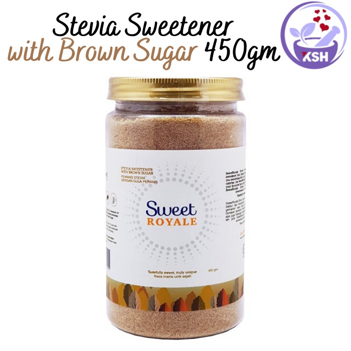 SweetRoyale Stevia Sweetener with brown sugar (BROWN JAR 450 gram