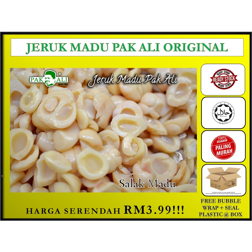 Jeruk Madu Pak Ali Salak Madu Free Bubble Wrapboxseal Plastic Shopee Malaysia 3629