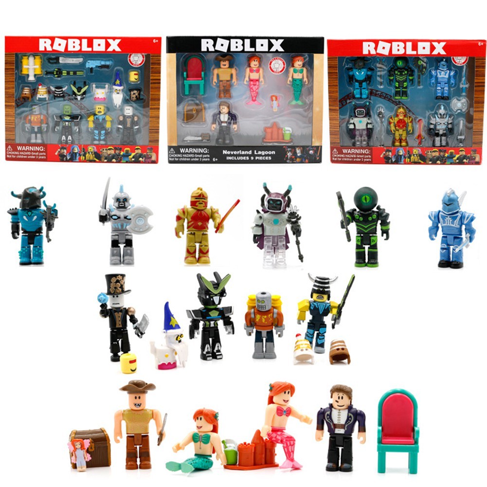 6pcs Set Pvc Roblox Figma Oyuncak Action Figure Toys Shopee Malaysia - 