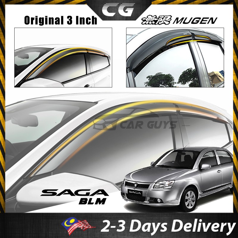 CarGuys Proton Saga BLM Door Visor Mugen Style 4pcs 