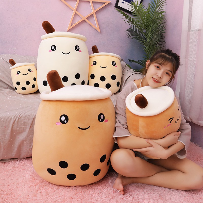 📣【READY STOCK】New Creative Cute Bubble Milky Tea Plush Toys Animal Doll
