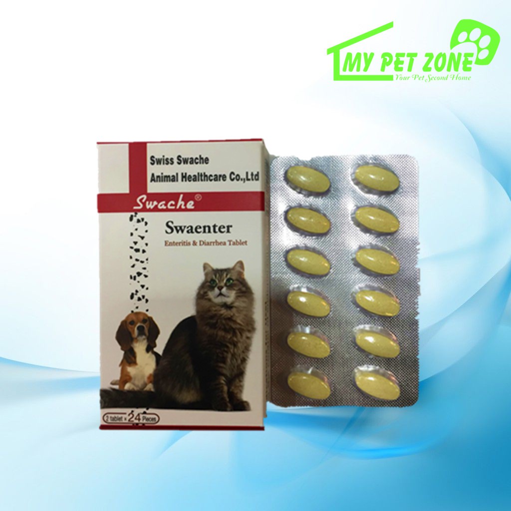 Swiss Swache Enteritis & Diarrhea Tablet / Ubat Cirit (Dog & Cat) 12