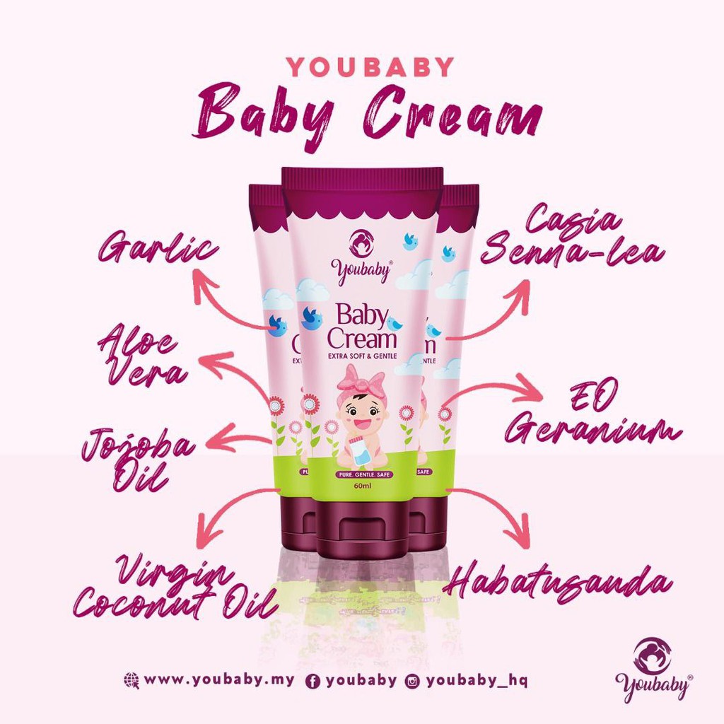 Premium Quality Multifunction Baby Cream By Youbaby Kkm Approved Lab Tested Shopee Malaysia