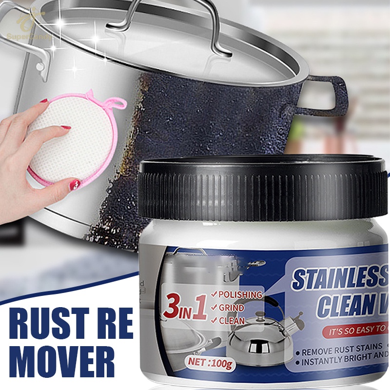 Stainless Steel Rust Remove Wax Powerful Remove Stain Tool For Kitchen