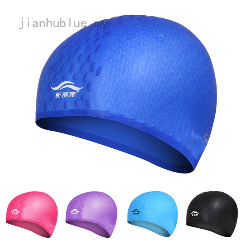 Jianhublue 2019 Silicone Waterproof Swimming Caps Protect Ears