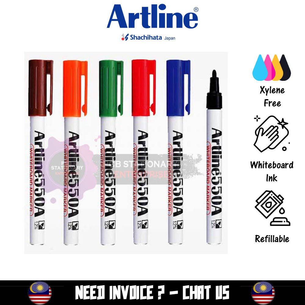 Artline Whiteboard Marker 550A/550 1.2mm (1'pc) Shopee Malaysia