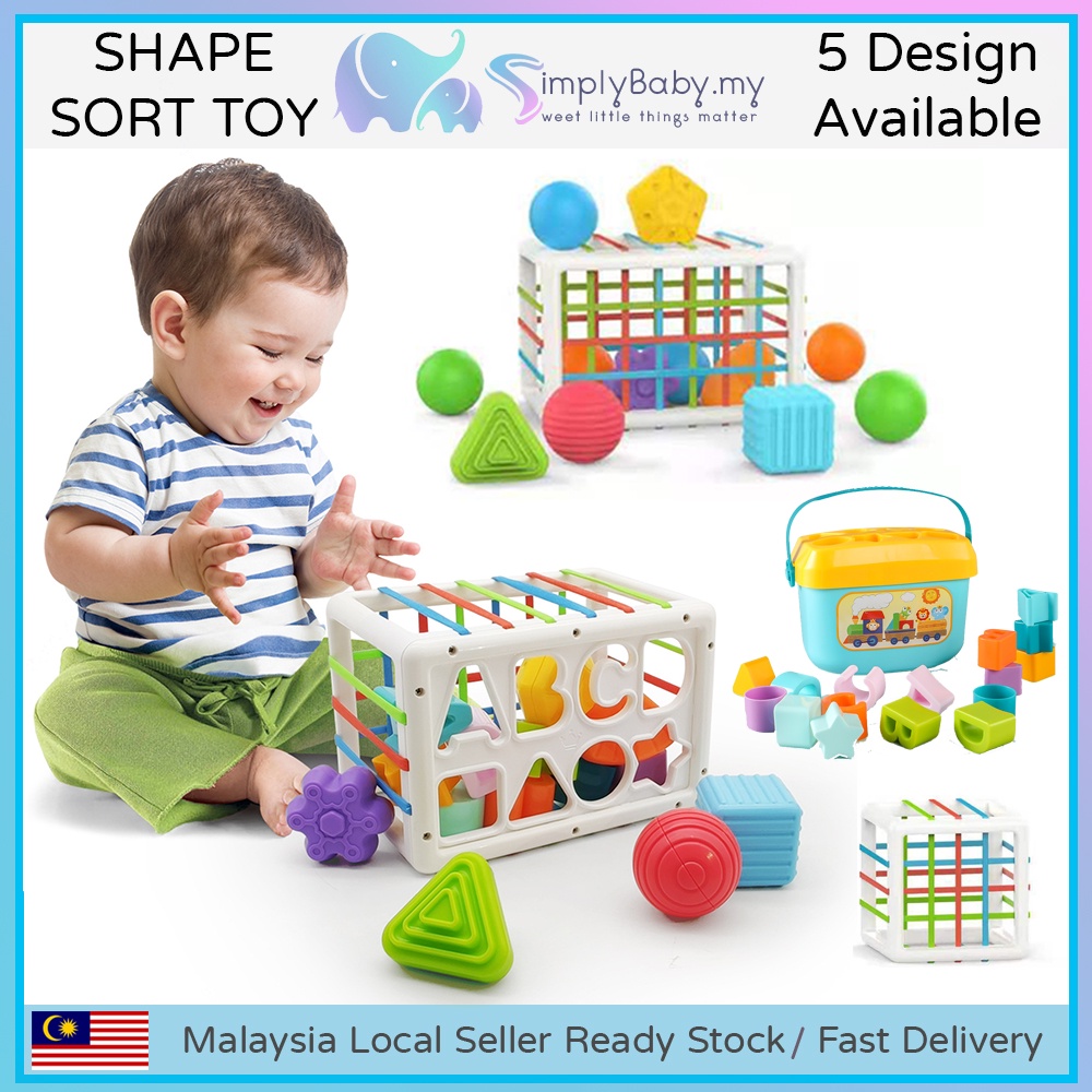 Simply Baby Shape Sorting Colorful Montessori Learning Educational Toys ...