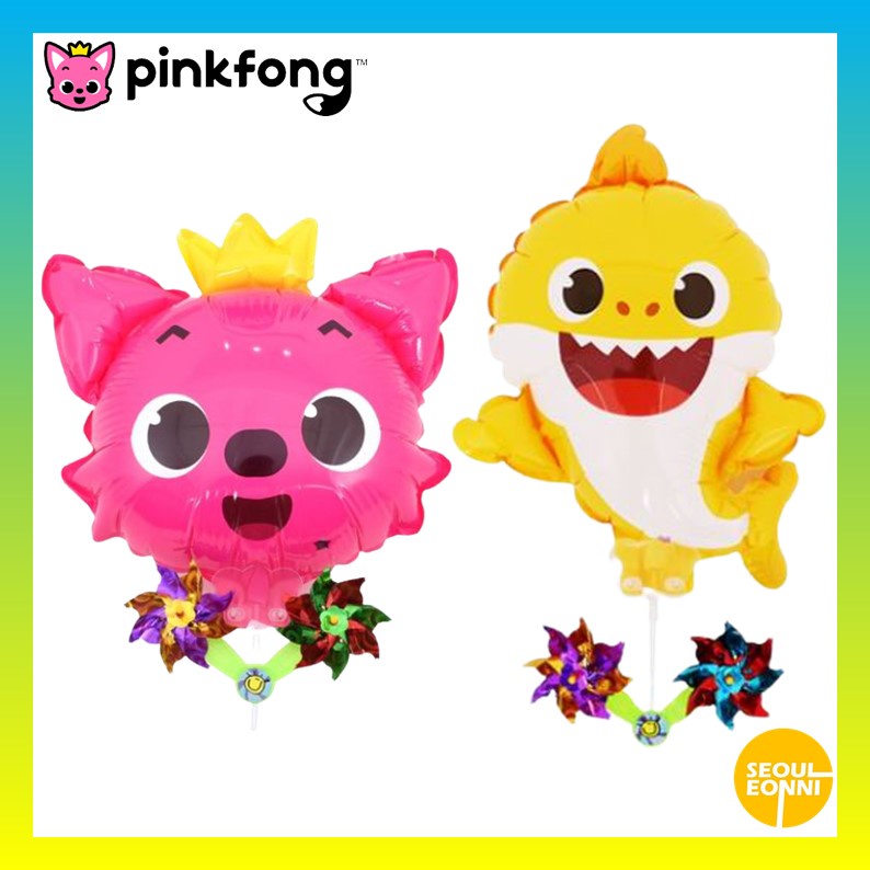 [Pinkfong] Babyshark Balloon with Pinwheel / Shipping from Korea ...