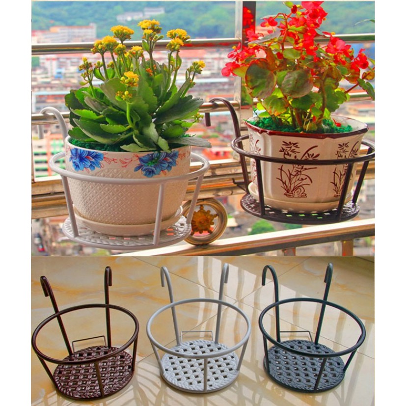 Balcony Flower Basket (AntiRust Powder Coating) Shopee Malaysia