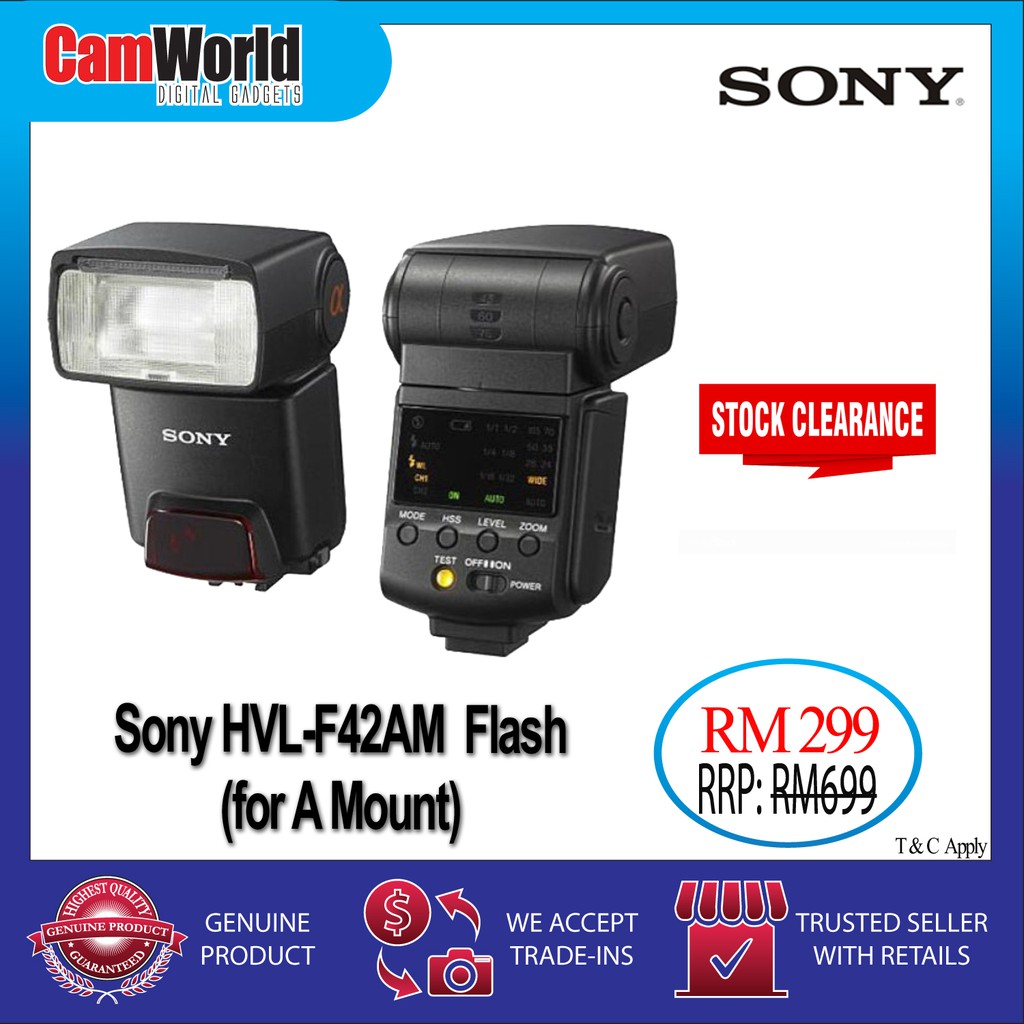Sony HVL-F42AM Flash ( For A Mount ) | Malaysia