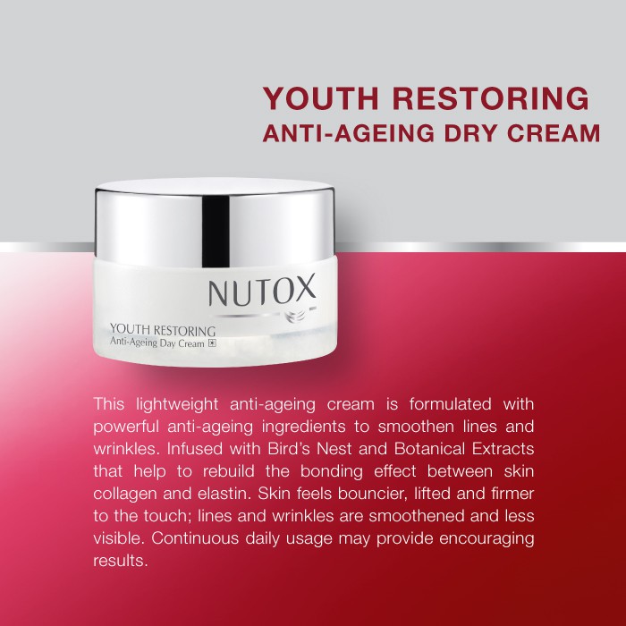 Nutox Youth Restoring Anti Ageing Day Cream Normal To Dry Skin 30ml Shopee Malaysia