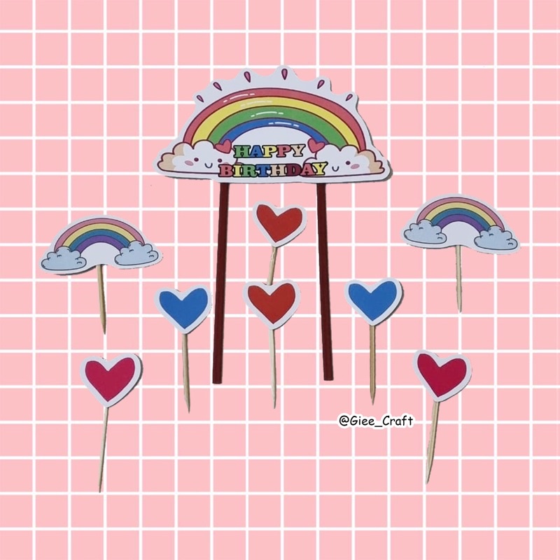 Rainbow Love Cake Topper / Rainbow Love Cake Topper / Rainbow Love Cake Decoration / Rainbow Love