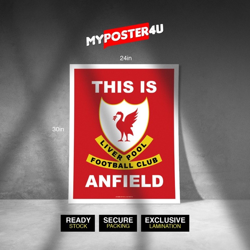 Big Poster Liverpool Fc This Is Anfield 61cm X 76cm Shopee Malaysia