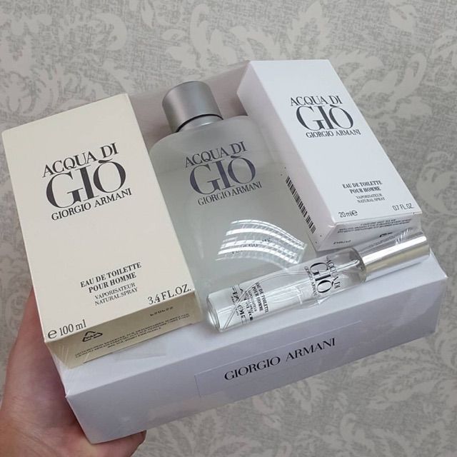 2 In 1 Set Giorgio Armani Acqua Di Gio Pour Homme Perfume For Men Edt 100ml Shopee Malaysia