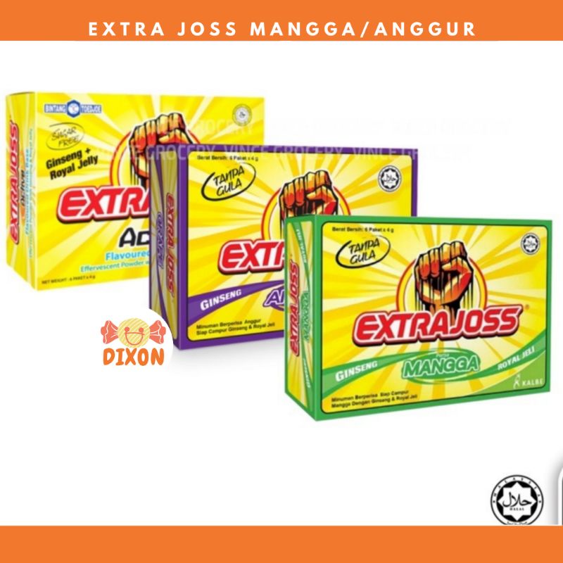 EXTRA JOSS Energy Drink Active Grape Mango | Minuman Tenaga Extra Joss ...