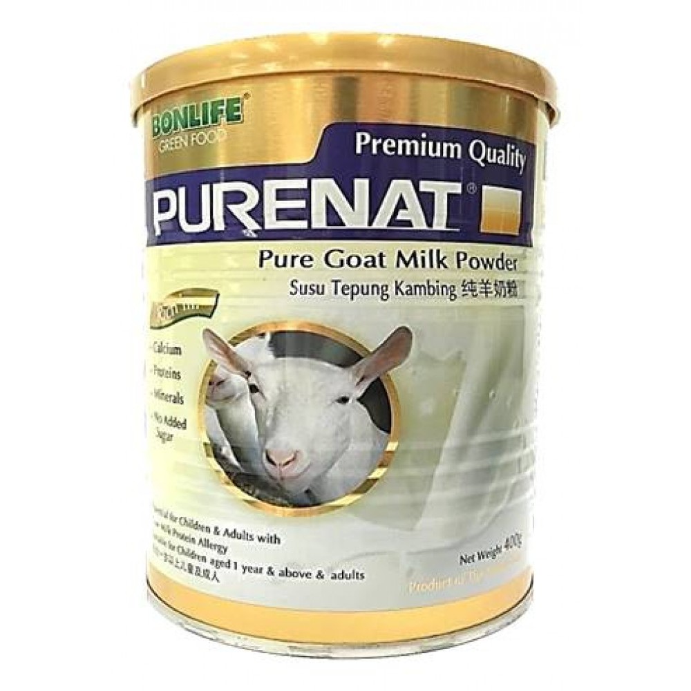 Purenat PREMIUM Pure Goat Milk Powder, 400g | Shopee Malaysia