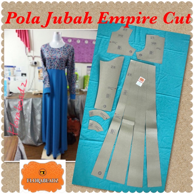 Buy Pola Jubah Dress Patern Empire Cut Pola Ada 9 Saiz Pilihan Jubah Ni Kembang Dan Ada Potongan Paras Dada Seetracker Malaysia