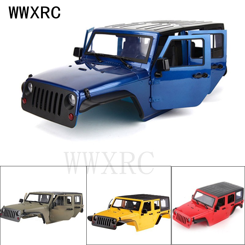 RC 1/10 Jeep Wrangler JK Rubicon 4 Door Hard Body Shell Kit 313mm Wheelbase  for Crawler Cars Axial SCX10 90046 90047 RGT EX86100 | Shopee Malaysia