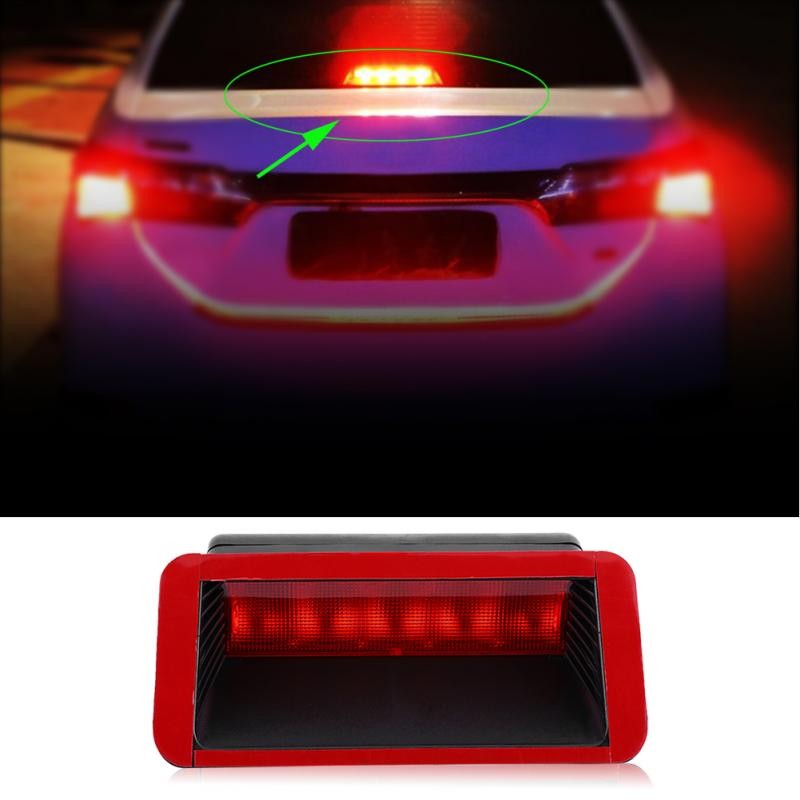 Universal Car Third 3rd Rear Tail Light High Mount Stop Brake Lamp 24 Led Red Tail Lights Tatech Parts Accessories