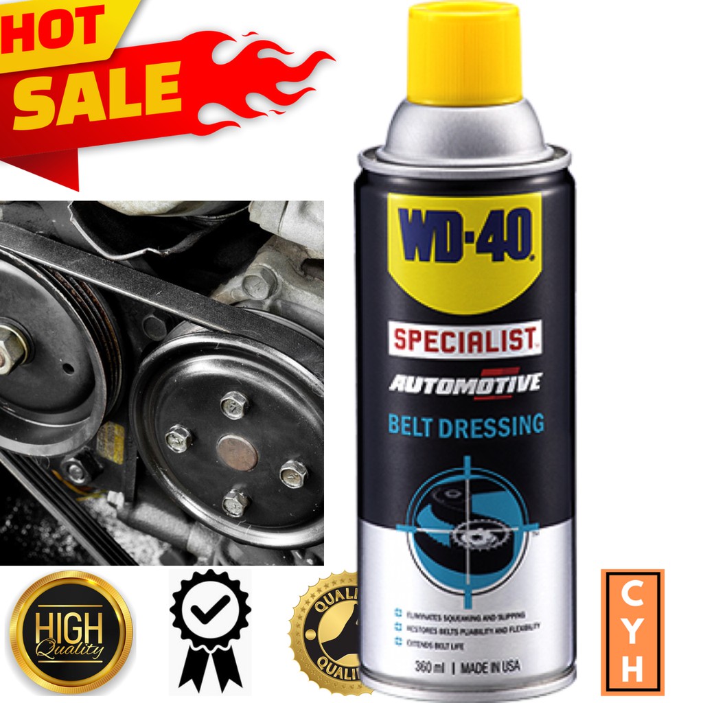 WD40 Specialist Automotive Product Belt Dressing (360ml) 100